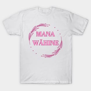 mana wāhine pink hawaii slogan T-Shirt